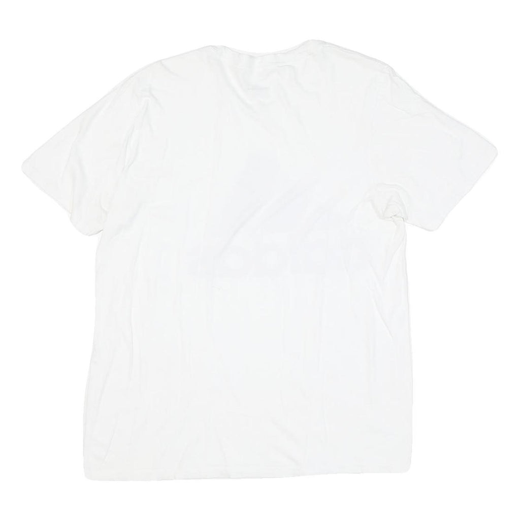 ADIDAS Mens White Black Cotton Blend Classic T-Shirt M Short Sleeve Crew Neck