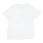 ADIDAS Mens White Black Cotton Blend Classic T-Shirt M Short Sleeve Crew Neck