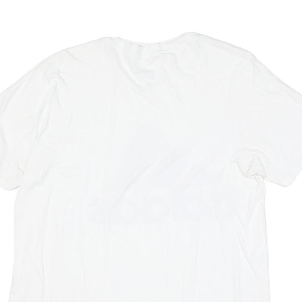 ADIDAS Mens White Black Cotton Blend Classic T-Shirt M Short Sleeve Crew Neck