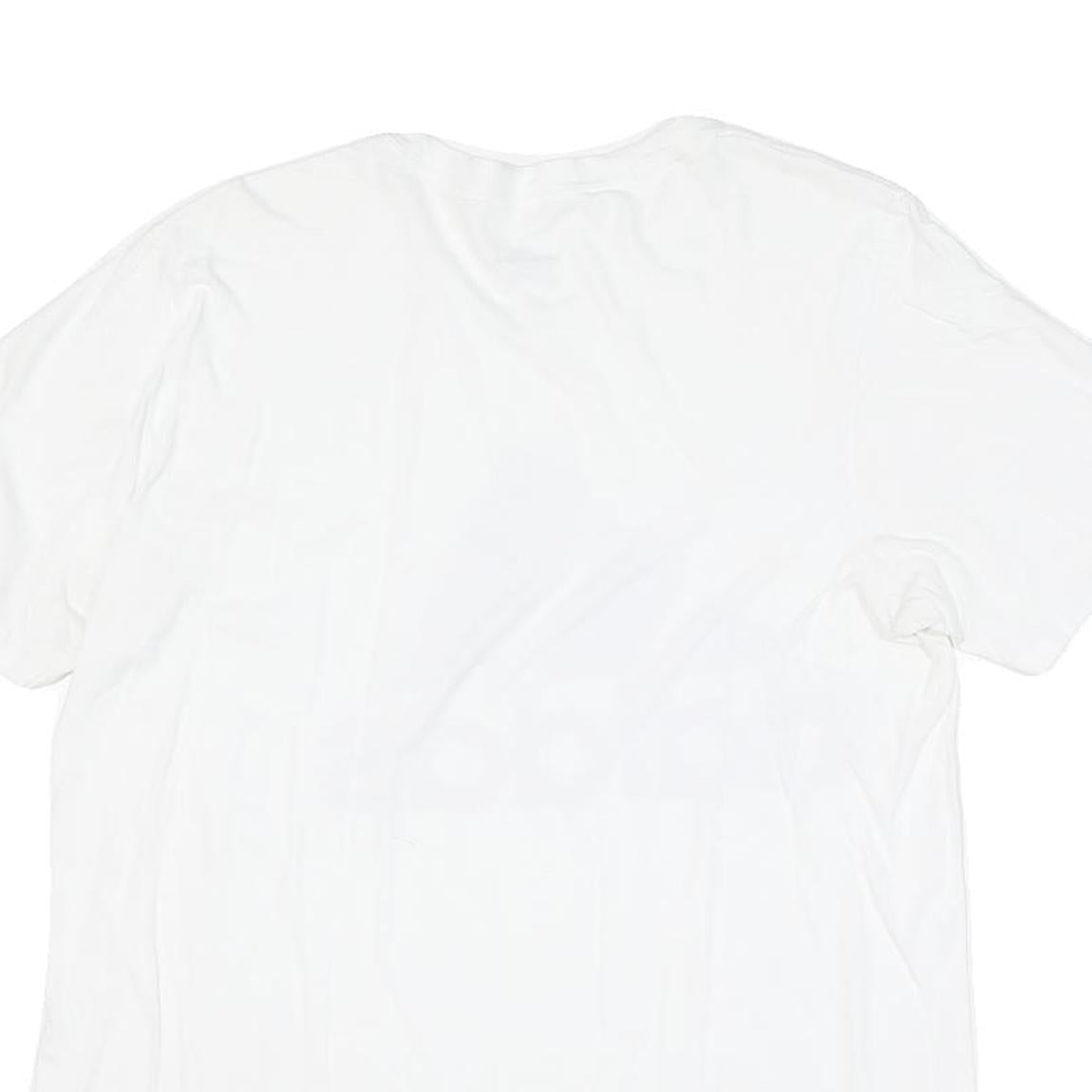 ADIDAS Mens White Black Cotton Blend Classic T-Shirt M Short Sleeve Crew Neck