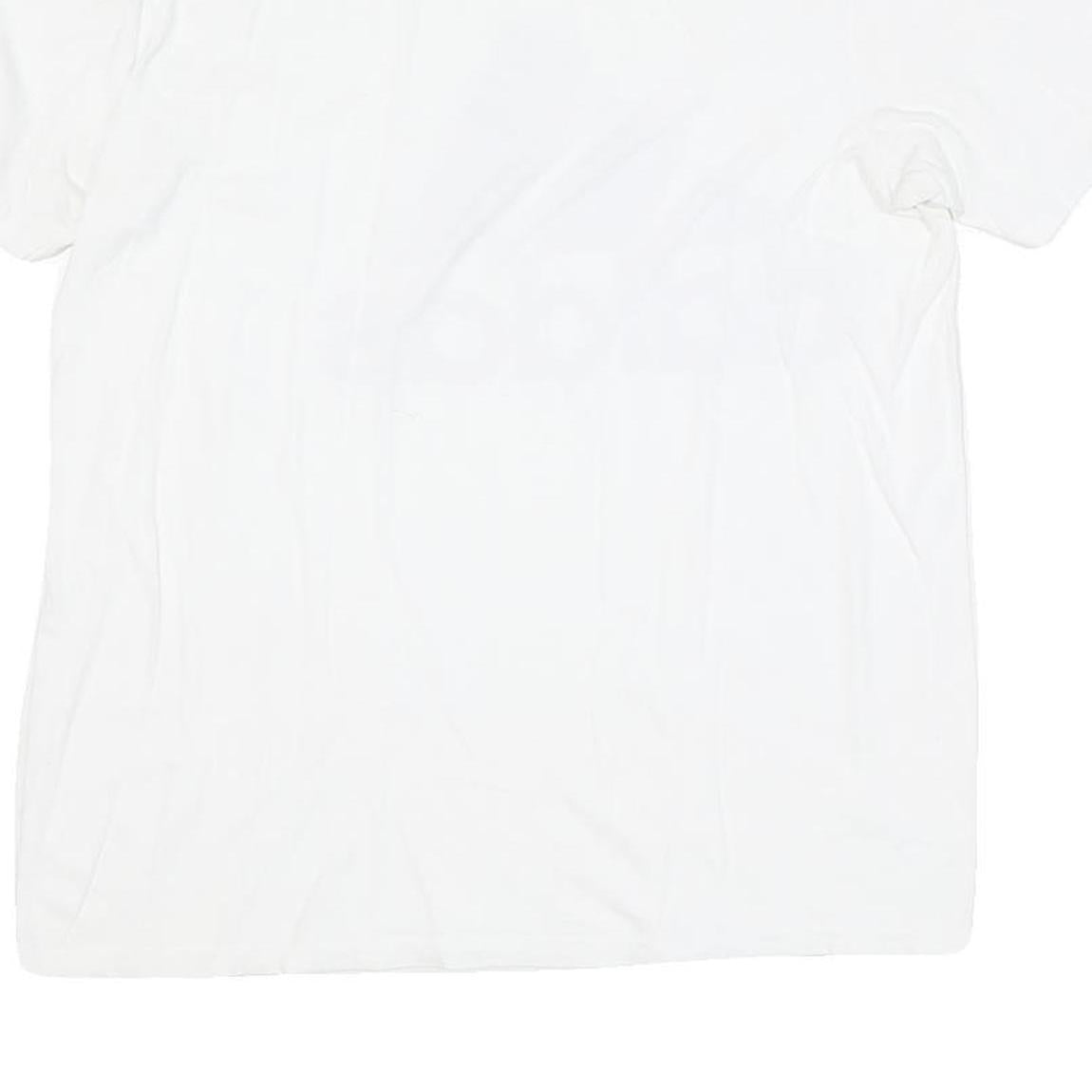 ADIDAS Mens White Black Cotton Blend Classic T-Shirt M Short Sleeve Crew Neck