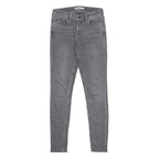 LEVI'S 710 Womens Slim Grey Denim Cotton Blend Jeans W28 L30 Zip Stretch Soft