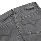 LEVI'S 710 Womens Slim Grey Denim Cotton Blend Jeans W28 L30 Zip Stretch Soft