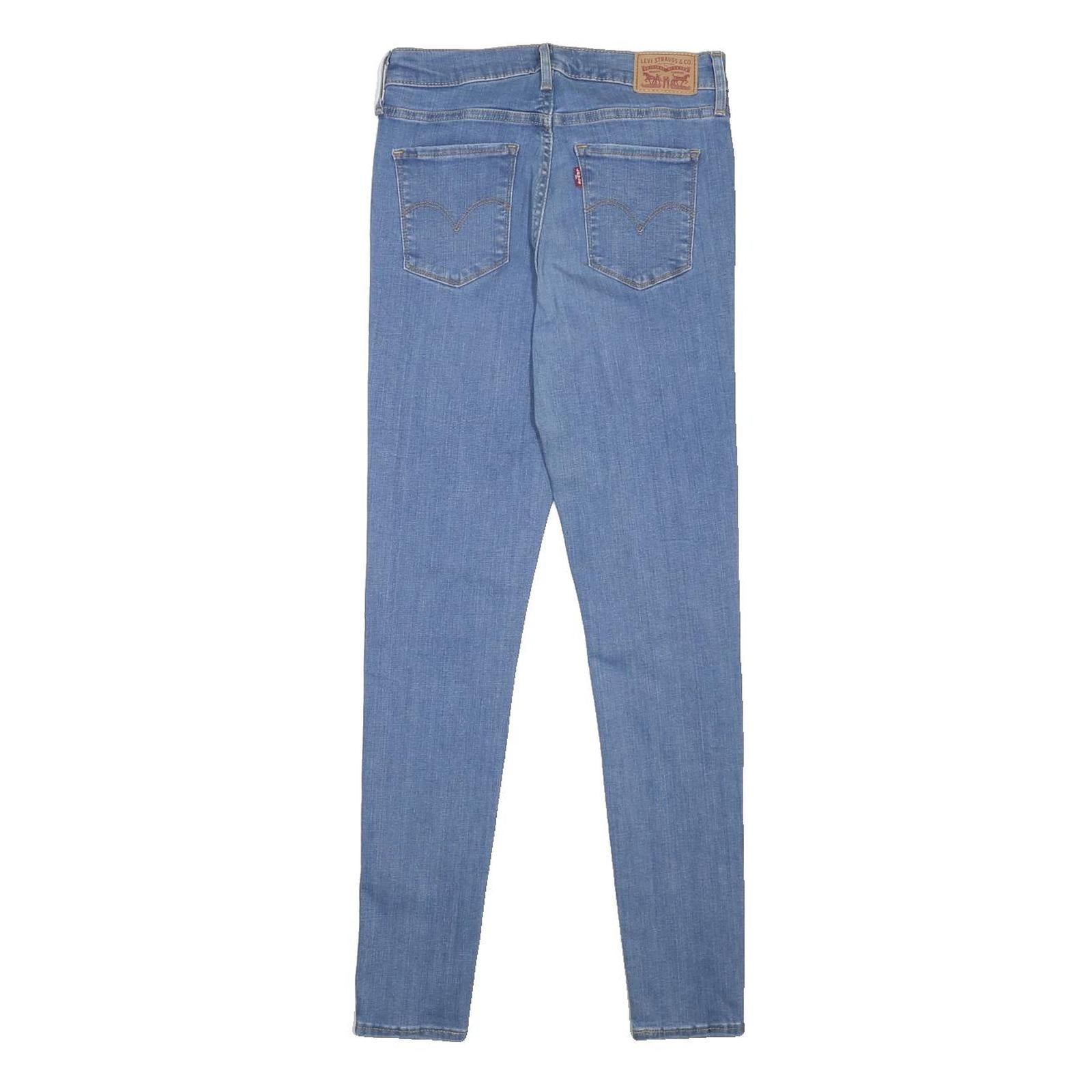 LEVI'S 310 Womens Jeans Blue Slim Skinny Denim Medium W27 L30 Stretch Zip