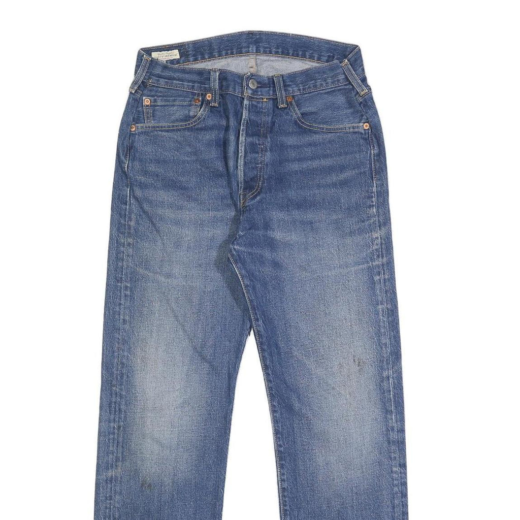 LEVI'S 501 BIG E Mens Jeans Blue Regular Straight Denim Medium W28 L32 Button