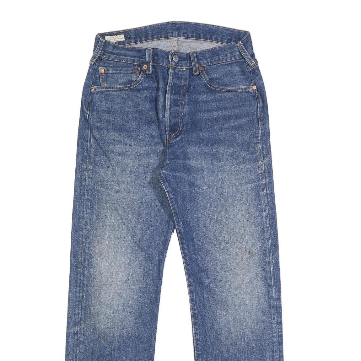 LEVI'S 501 BIG E Mens Jeans Blue Regular Straight Denim Medium W28 L32 Button