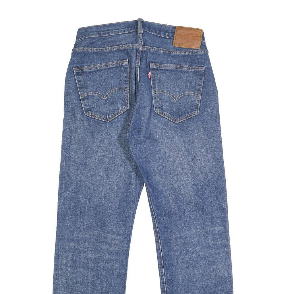 LEVI'S 501 BIG E Mens Jeans Blue Regular Straight Denim Medium W28 L32 Button