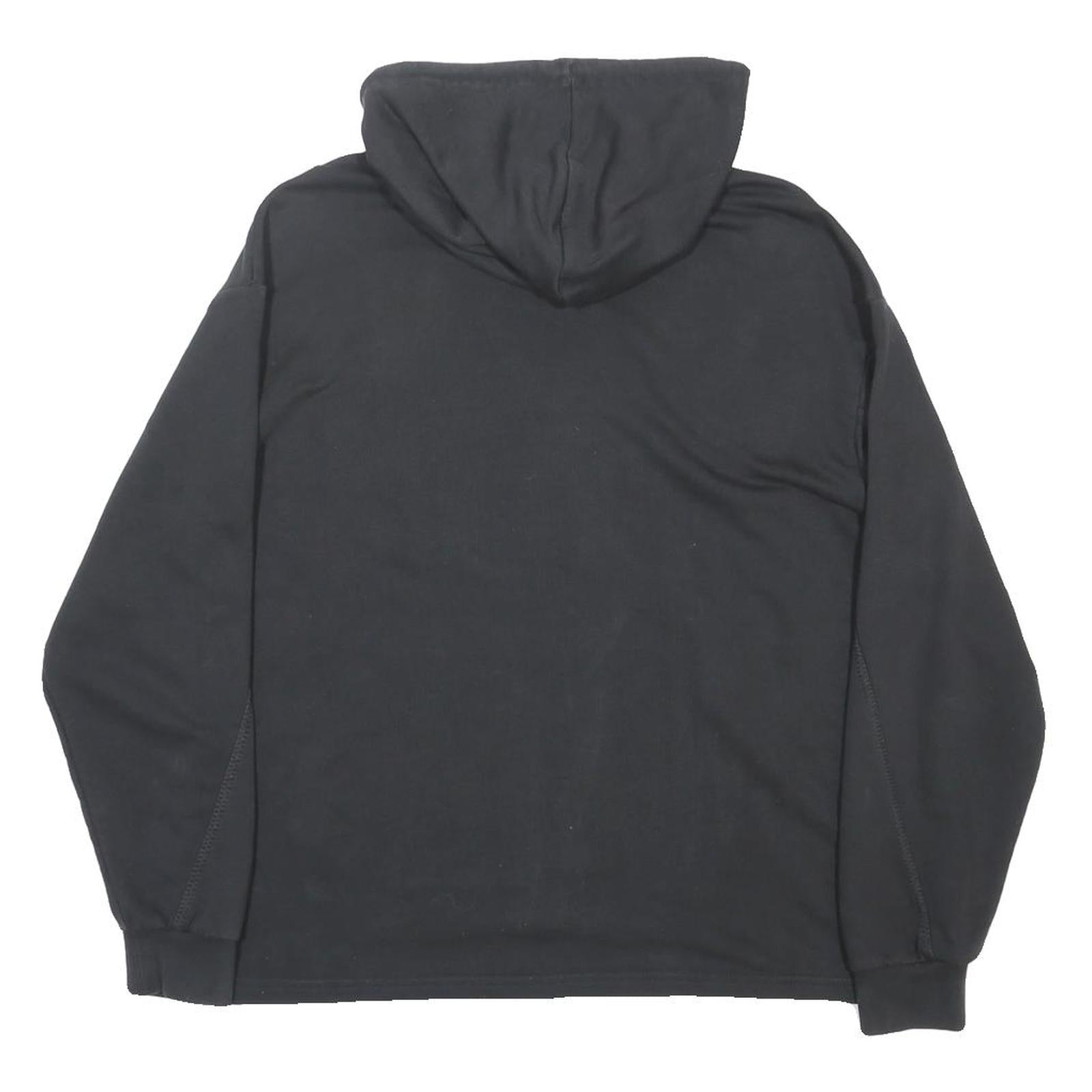 PUMA Mens Black Hoodie S Cotton Blend Pullover Drawstring Pocket Casual