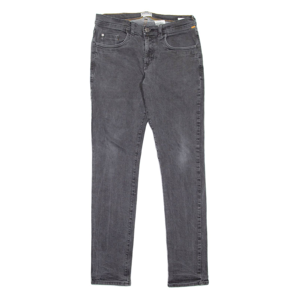TIMBERLAND Mens Jeans Grey Slim Straight W32 L34