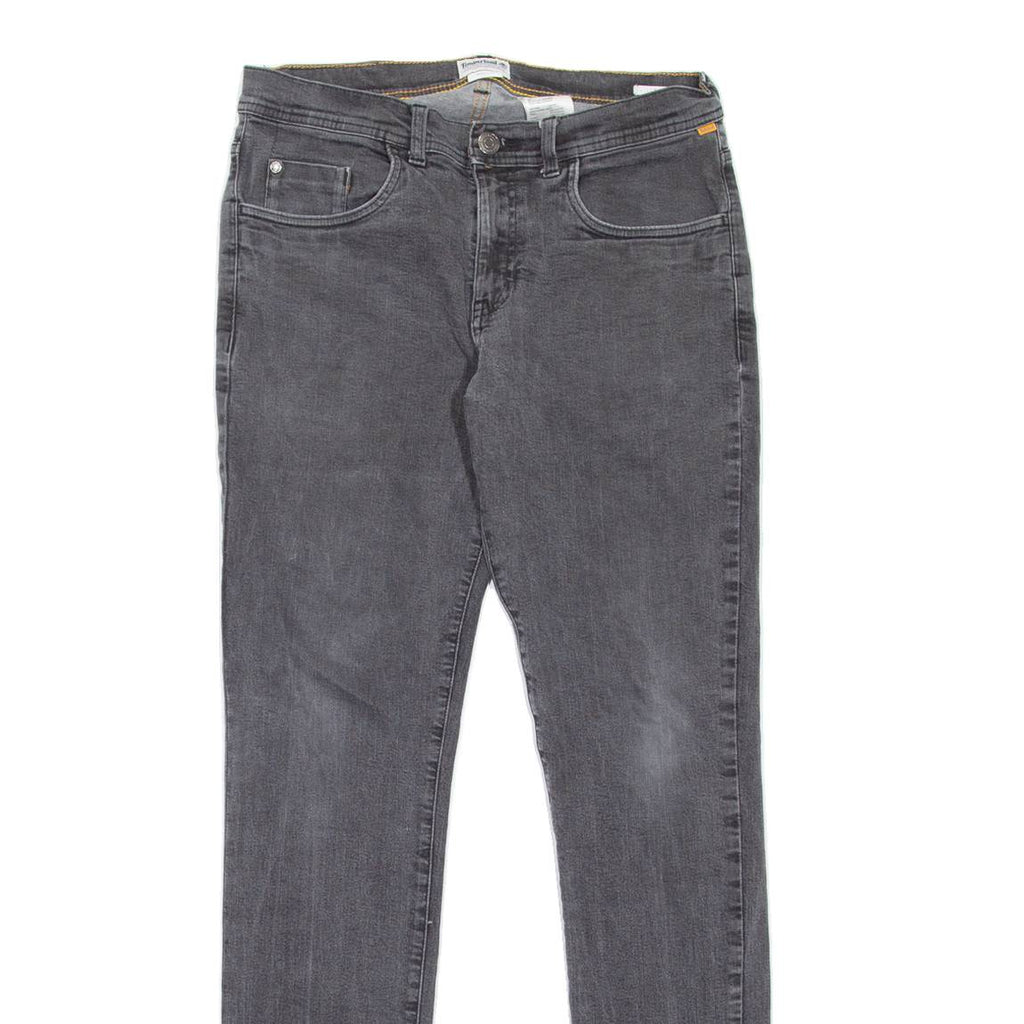 TIMBERLAND Mens Jeans Grey Slim Straight W32 L34