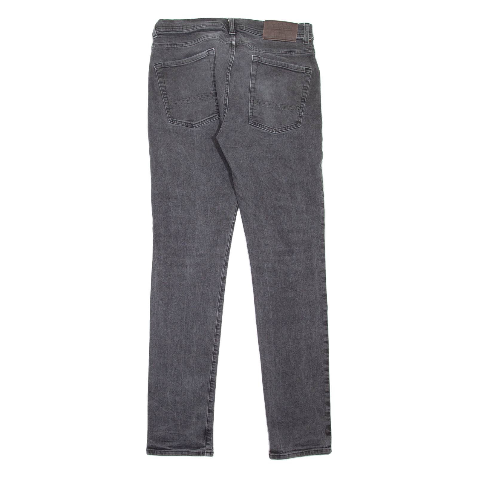 TIMBERLAND Mens Jeans Grey Slim Straight W32 L34