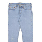 LEVI'S 501T Womens Jeans Blue Slim Straight Denim Light Wash W28 L28 Classic Fit