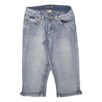 FLAVOURS Womens Shorts Blue Casual M W28 Cotton Blend Denim Pocket Detail