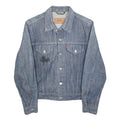 LEVI'S Womens Blue Denim Jacket S Cotton Classic Button Closure Casual