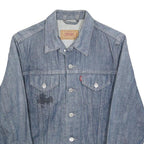 LEVI'S Womens Blue Denim Jacket S Cotton Classic Button Closure Casual