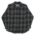 FIELD & STREAM Mens Black & Grey Check Shirt M Cotton Long Sleeve Casual