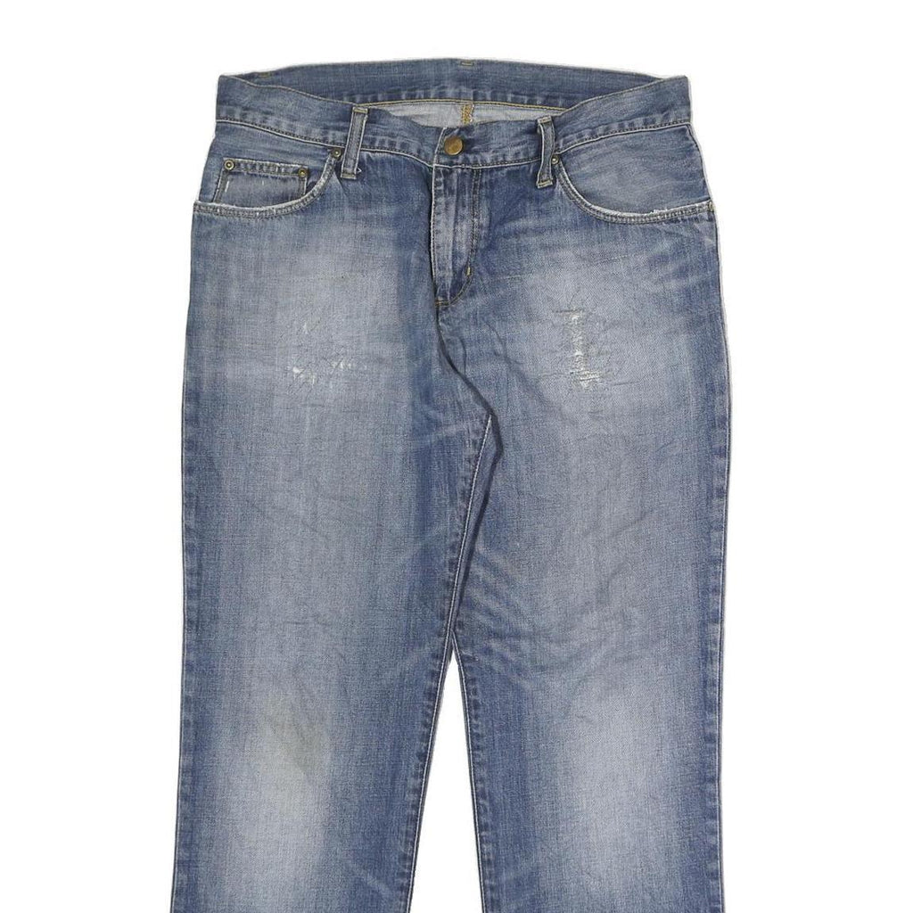 CARHARTT Mens Jeans Blue Regular Straight Denim Light W31 L27 Durable Classic
