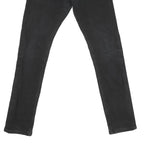 CARHARTT Mens Black Regular Skinny Denim Light W31 L31 Cotton Blend Zip Jeans