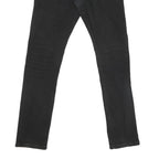 CARHARTT Mens Black Regular Skinny Denim Light W31 L31 Cotton Blend Zip Jeans