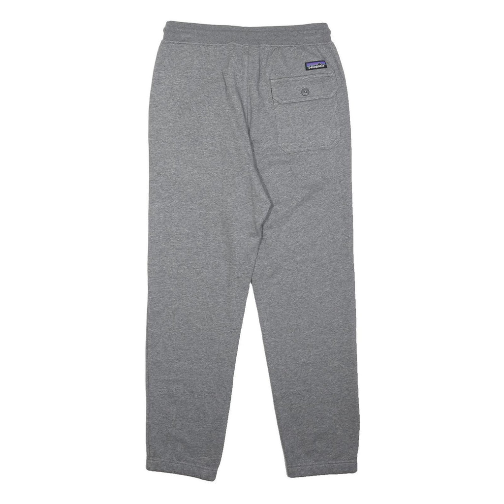 PATAGONIA Womens Cotton Blend Grey Regular Drawstring Trousers W28 L27 Casual
