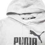 PUMA Womens Grey Hoodie L Cotton Blend Pullover Casual Sportswear