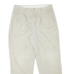 NAUTICA Mens Relaxed Cotton Blend Beige Zip Trousers W34 L30 Casual Classic