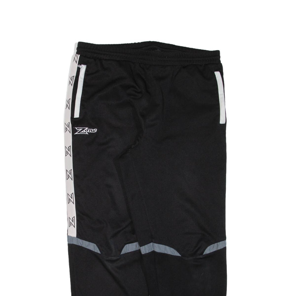 ZONE Mens Track Pants Black Straight XL W33 L30