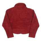 ROUGH RIDER Womens Red Jacket S Polyester Blend Button Shawl Collar Plain