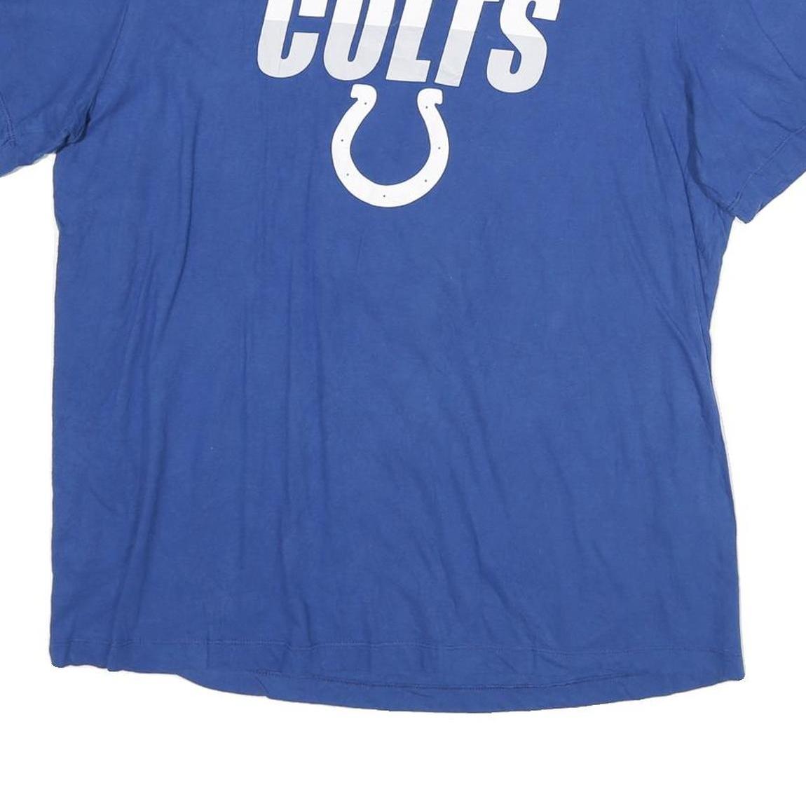 NIKE Mens Blue Colts Graphic T-Shirt M Short Sleeve Crew Neck Sportswear