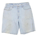LEVI'S Mens Shorts Light Blue Denim XL W38 Classic Fit Casual Cotton Blend