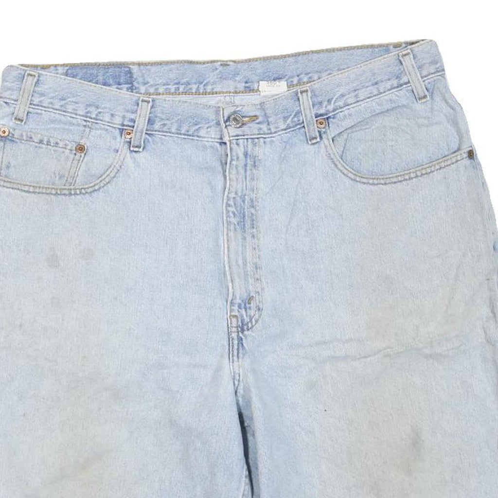 LEVI'S Mens Shorts Light Blue Denim XL W38 Classic Fit Casual Cotton Blend