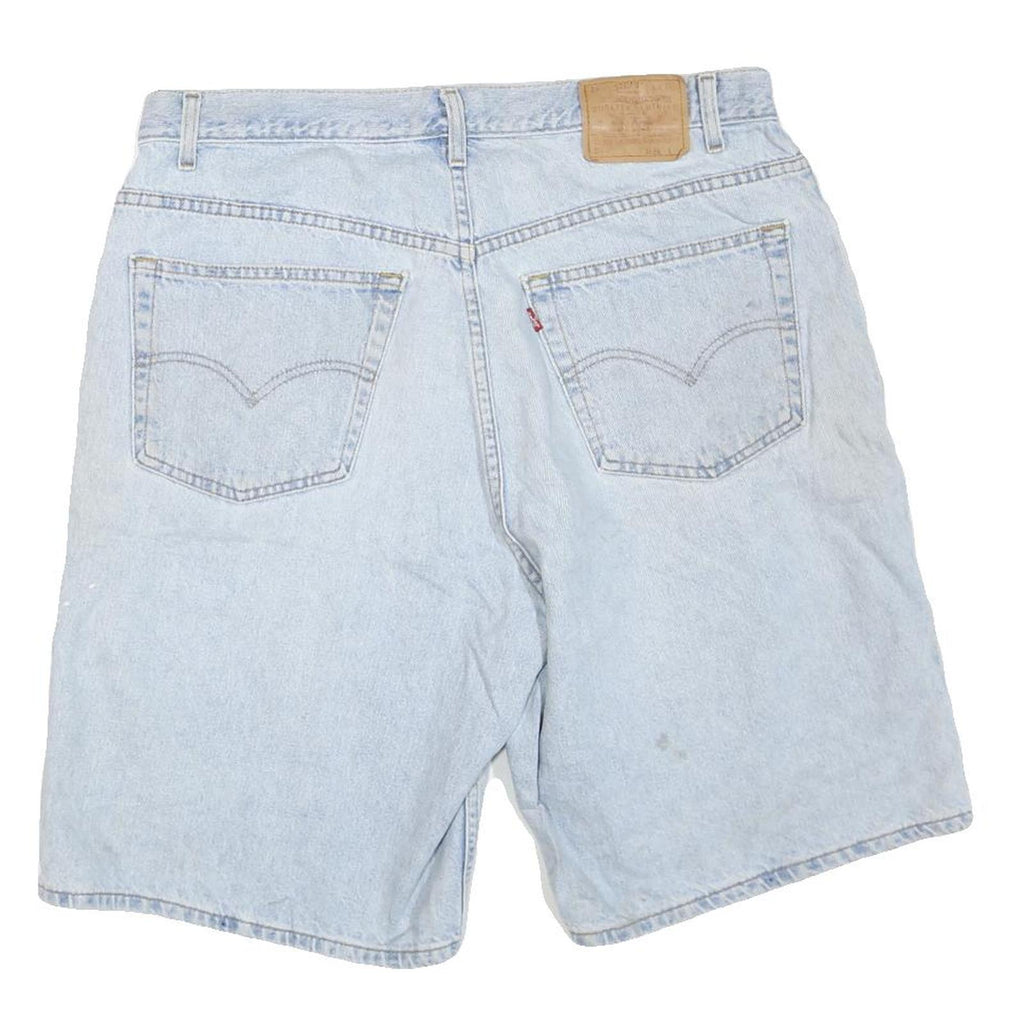 LEVI'S Mens Shorts Light Blue Denim XL W38 Classic Fit Casual Cotton Blend