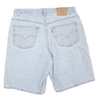 LEVI'S Mens Shorts Light Blue Denim XL W38 Classic Fit Casual Cotton Blend