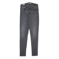 LEVI'S Womens Jeans Black Slim Skinny Denim W26 L30 Zip Cotton Blend