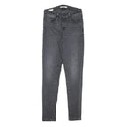 LEVI'S Womens Jeans Black Slim Skinny Denim W26 L30 Zip Cotton Blend
