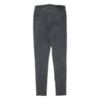 LEVI'S Womens Jeans Black Slim Skinny Denim W26 L30 Zip Cotton Blend