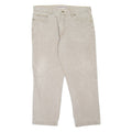 DAKAR Mens Jeans Beige Regular Tapered W36 L27