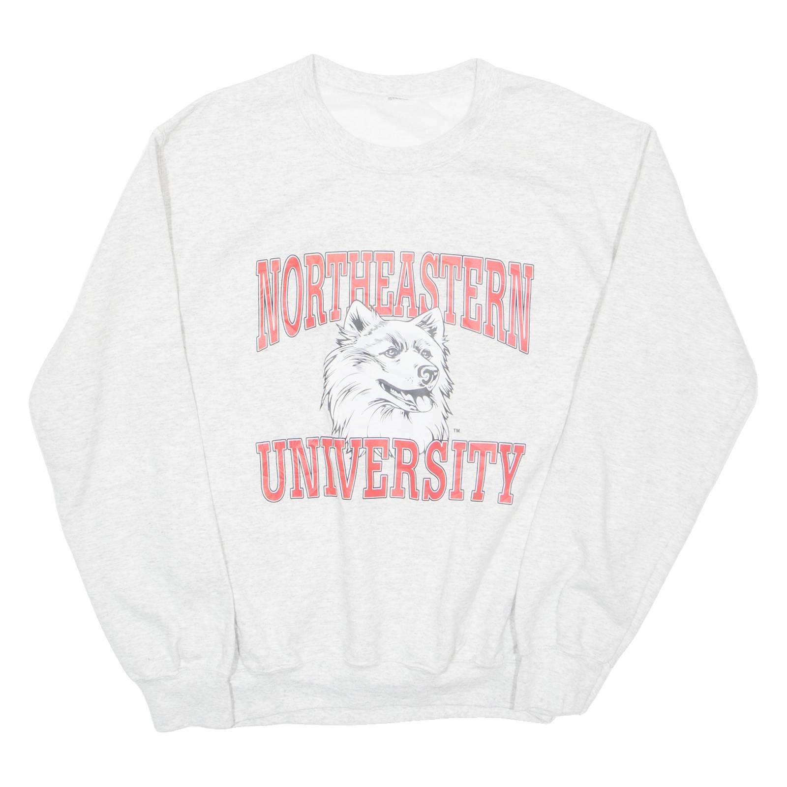 Northeastern University Womens Sweatshirt Grey USA S