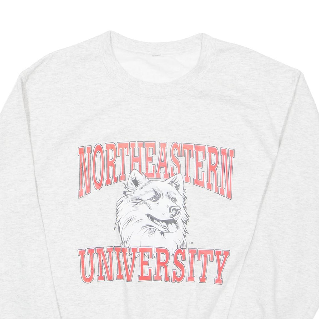 Northeastern University Womens Sweatshirt Grey USA S