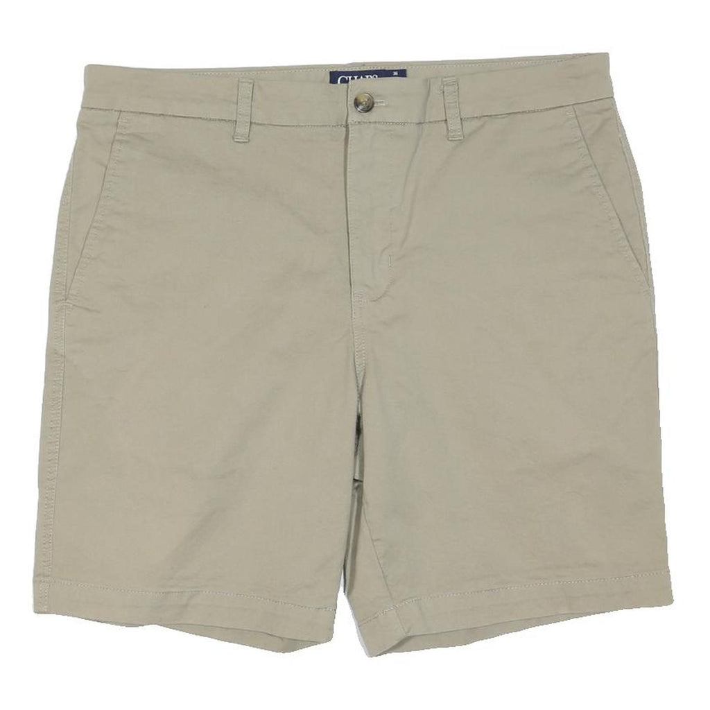 CHAPS Mens Shorts Beige Casual Plain L W36 Summer Classic Fit