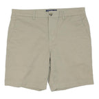 CHAPS Mens Shorts Beige Casual Plain L W36 Summer Classic Fit