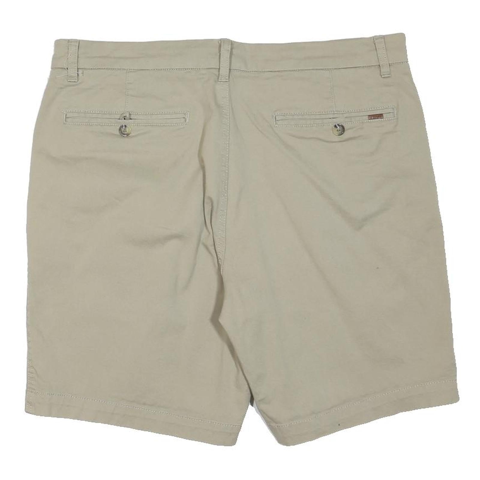 CHAPS Mens Shorts Beige Casual Plain L W36 Summer Classic Fit