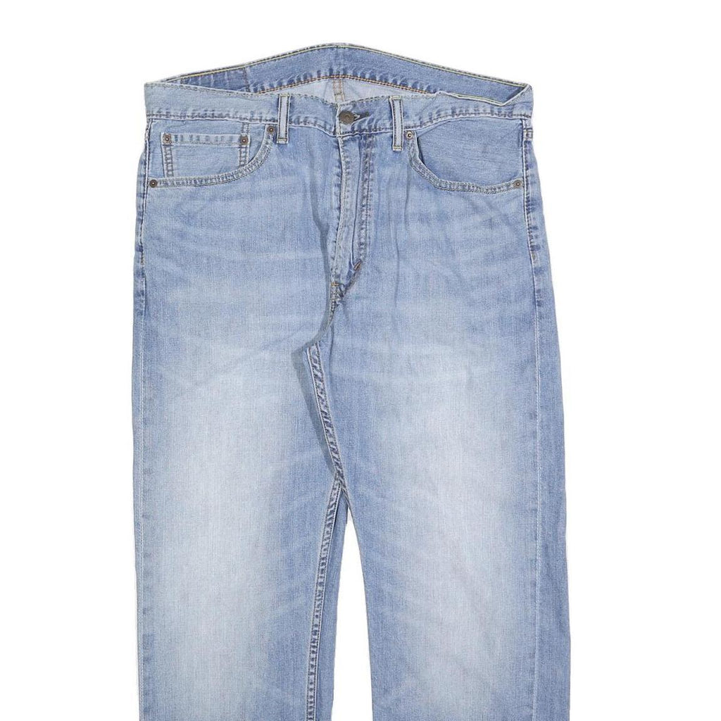 LEVI'S 505 Mens Jeans Blue Regular Straight Denim Medium W36 L30 Classic Casual