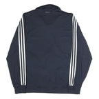 ADIDAS Mens Navy Blue Track Jacket M Polyester Blend Zip Casual Sportswear