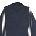 ADIDAS Mens Navy Blue Track Jacket M Polyester Blend Zip Casual Sportswear