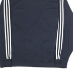 ADIDAS Mens Navy Blue Track Jacket M Polyester Blend Zip Casual Sportswear