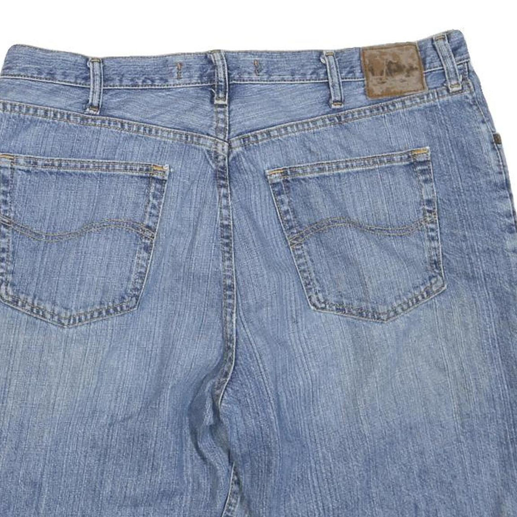 LEE Mens Denim Blue Casual Shorts Relaxed L W36 Cotton Blend Comfortable