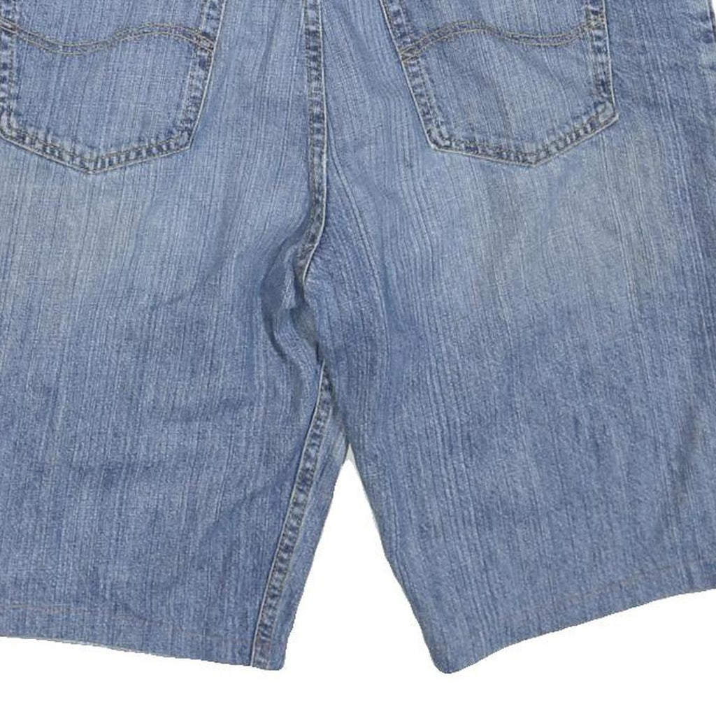 LEE Mens Denim Blue Casual Shorts Relaxed L W36 Cotton Blend Comfortable