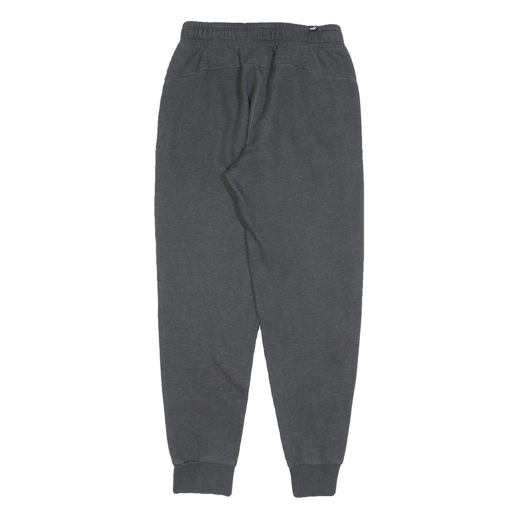 PUMA Mens Joggers Grey Slim Tapered S W26 L28 Cotton Blend Sports Casual