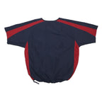 COOPERSTOWN Mens Blue & Red Graphic T-Shirt M Short Sleeve V-Neck Colourblock